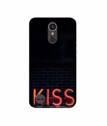 Amazon Brand - Solimo Designer Kiss 3D Printed Hard Back Case Mobile Cover for LG K10 (2017)