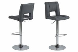 Amazon Brand - Movian Sarnen, Set of 2 Bar Stools, 52 x 41.5 x 115 cm (L x W x H), Dark grey