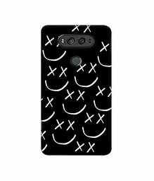 Amazon Brand - Solimo Designer Cross Texture 3D Printed Hard Back Case Mobile Cover for LG V20