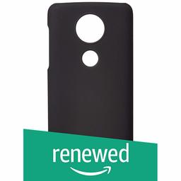 (Renewed) Amazon Brand - Solimo Mobile Cover (Hard Back & Slim) for Moto E5 Plus (Black)