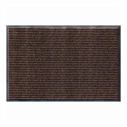 AmazonBasics Poly Linear-Rib Commercial Carpet Vinyl-Backed Mat 3X5 Brown