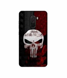 Amazon Brand - Solimo Designer Punisher Skull 3D Printed Hard Back Case Mobile Cover for Poco F1