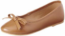 Amazon Brand - Symbol Women's Camel Ballet Flats-4 UK (37 EU) (7 US) (SYM-WS-003)