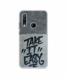 Amazon Brand - Solimo Designer Take It Easy UV Printed Soft Back Case Mobile Cover for Lenovo K10 Plus