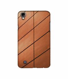 Amazon Brand - Solimo Designer Leather Texture 3D Printed Hard Back Case Mobile Cover for LG X Power