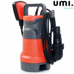 UMI by Amazon Submersible Pump 400W 8000L/H with Oil Chamber Seal Structure, Drain Clean/Dirty Water from Garden,Pond,Pool,Hot Tub,Flooded Cellar, with Float Switch and Hose Connector