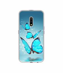 Amazon Brand - Solimo Designer Flying Butterflies UV Printed Soft Back Case Mobile Cover for Realme X