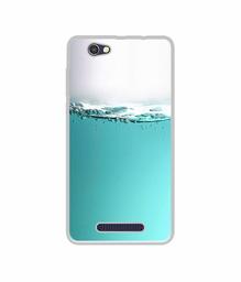 Amazon Brand - Solimo Designer Half Fill UV Printed Soft Back Case Mobile Cover for Lava A72