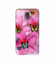 Amazon Brand - Solimo Designer B-Butterflies 3D Printed Hard Back Case Mobile Cover for Samsung Galaxy S5 i9600