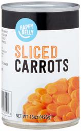 Amazon Brand - Happy Belly Sliced Carrots, 15 oz