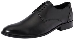 Amazon Brand - Symbol Men's Black Formal Derby Shoes with Handmade Sole - 9 UK/India (43 EU)(AZ-KY-77A)