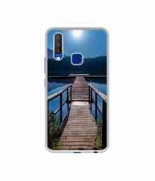 Amazon Brand - Solimo Designer Wooden Beach UV Printed Soft Back Case Mobile Cover for Vivo Y15