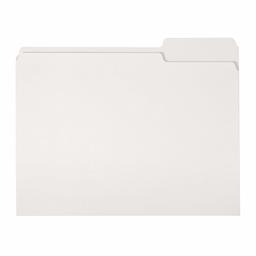 AmazonBasics Two-Tone Color File Folders, Letter Size, 1/3 Cut, White, 36-Pack