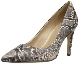 The Fix Women's Jennings Banana Heel Dress Pump, Mushroom Python Print, 11 B US