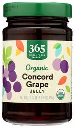 365 Everyday Value, Organic Concorde Grape Jelly, 17.5 oz