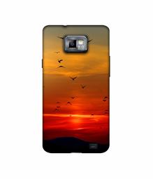 Amazon Brand - Solimo Designer Group Birds 3D Printed Hard Back Case Mobile Cover for Samsung Galaxy S2