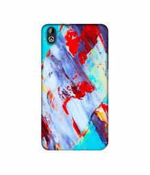 Amazon Brand - Solimo Designer Blue and Red Brush Texture 3D Printed Hard Back Case Mobile Cover for HTC Desire 816