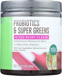 Whole Foods Market, Probiotics & Super Greens, 8.5 oz