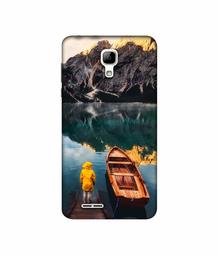 Amazon Brand - Solimo Designer Lake View UV Printed Soft Back Case Mobile Cover for Micromax Bolt Selfie Q424