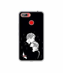 Amazon Brand - Solimo Designer Couples Standing in Rain UV Printed Soft Back Case Mobile Cover for Itel A46