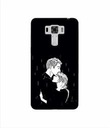 Amazon Brand - Solimo Designer Couples Standing in Rain 3D Printed Hard Back Case Mobile Cover for Asus Zenfone 3 Laser ZC551KL