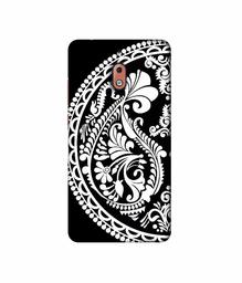 Amazon Brand - Solimo Designer Half Circle Rangoli 3D Printed Hard Back Case Mobile Cover for Nokia 2.1