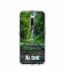 Amazon Brand - Solimo Designer Alone UV Printed Soft Back Case Mobile Cover for Realme X