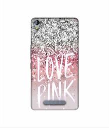 Amazon Brand - Solimo Designer Love Pink 3D Printed Hard Back Case Mobile Cover for Micromax Canvas Juice 3Plus Q394