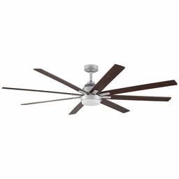 Amazon Brand – Rivet Modern Remote Control DC Motor Ceiling Fan with 18W Integrated LED Light, 72