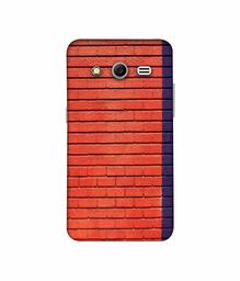 Amazon Brand - Solimo Designer Red and Purple Brick 3D Printed Hard Back Case Mobile Cover for Samsung Galaxy Core 2 G355H