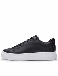 Care of by Puma Women’s Leather Platform Low-Top Trainers, Black, US 7.5