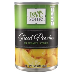 Lovesome Sliced Peaches Heavy Syrup, 15.25 Ounce