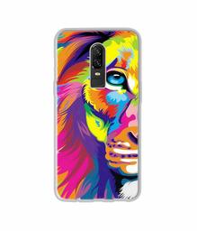 Amazon Brand - Solimo Designer Funny Cat Pattern Print UV Printed Soft Back Case Mobile Cover for OnePlus 6