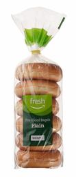 Fresh Brand – Plain Pre-Sliced Bagels, 21 oz (6 ct)