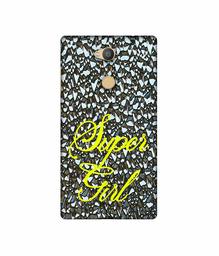 Amazon Brand - Solimo Designer Super Girl On Foil 3D Printed Hard Back Case Mobile Cover for Sony Xperia L2