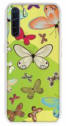 Amazon Brand - Solimo Designer Multicolor Butterfly Art Design Printed Soft Back Case Mobile Cover for Oppo F15