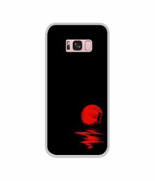 Amazon Brand - Solimo Designer Red Moon UV Printed Soft Back Case Mobile Cover for Samsung Galaxy S8 Plus