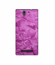 Amazon Brand - Solimo Designer Pink Paint 3D Printed Hard Back Case Mobile Cover for Sony Xperia C3 Dual