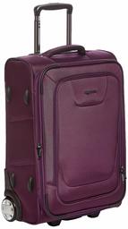 AmazonBasics Expandable Softside Carry-On Luggage Suitcase With TSA Lock And Wheels - 24 Inch, Purple