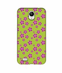 Amazon Brand - Solimo Designer Pink Flower Patterns 3D Printed Hard Back Case Mobile Cover for Vivo Y21L