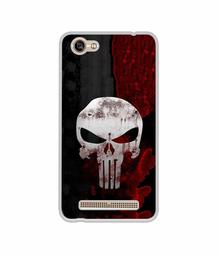 Amazon Brand - Solimo Designer Punisher Skull UV Printed Soft Back Case Mobile Cover for Lava A77