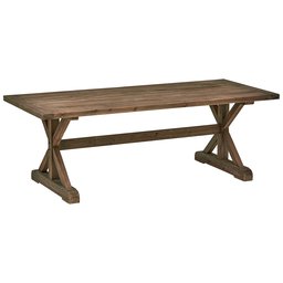 Amazon Brand – Stone & Beam Bradhurst Rustic Wood Dining Table, 86.6