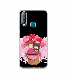 Amazon Brand - Solimo Designer Boy and Girl UV Printed Soft Back Case Mobile Cover for Vivo U10