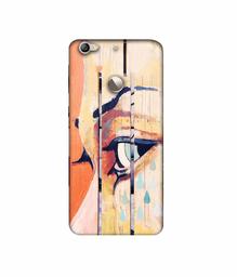 Amazon Brand - Solimo Designer Potrat On Wood 3D Printed Hard Back Case Mobile Cover for LeTV Le 1s