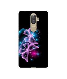 Amazon Brand - Solimo Designer Butterflies Neon Light UV Printed Soft Back Case Mobile Cover for Lenovo K8 Plus