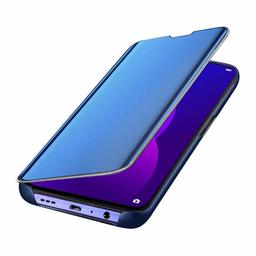 Amazon Brand - Solimo Protective Clear View flip Cover for Oppo F11 Pro (Blue)