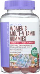 WHOLE FOODS MARKET Organic Multi for Women Gummy, 90 CT