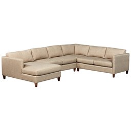 Amazon Brand – Stone & Beam Andover Modern Right U-Sectional Sofa, 134