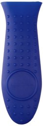 AmazonBasics Silicone Hot Skillet Handle Cover Holder, Blue