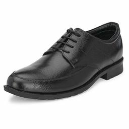 Burwood Men's Black Leather Formal Shoes-10 UK (44 EU) (BW 391)